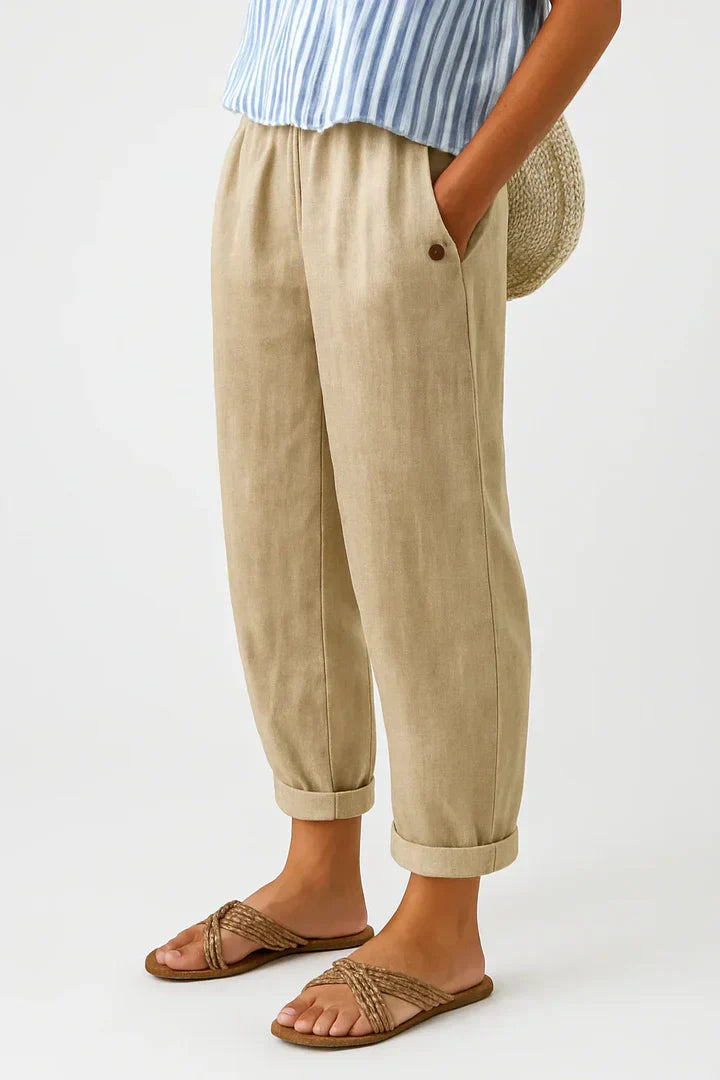 Romina | Timeless Linen-Cotton Trousers