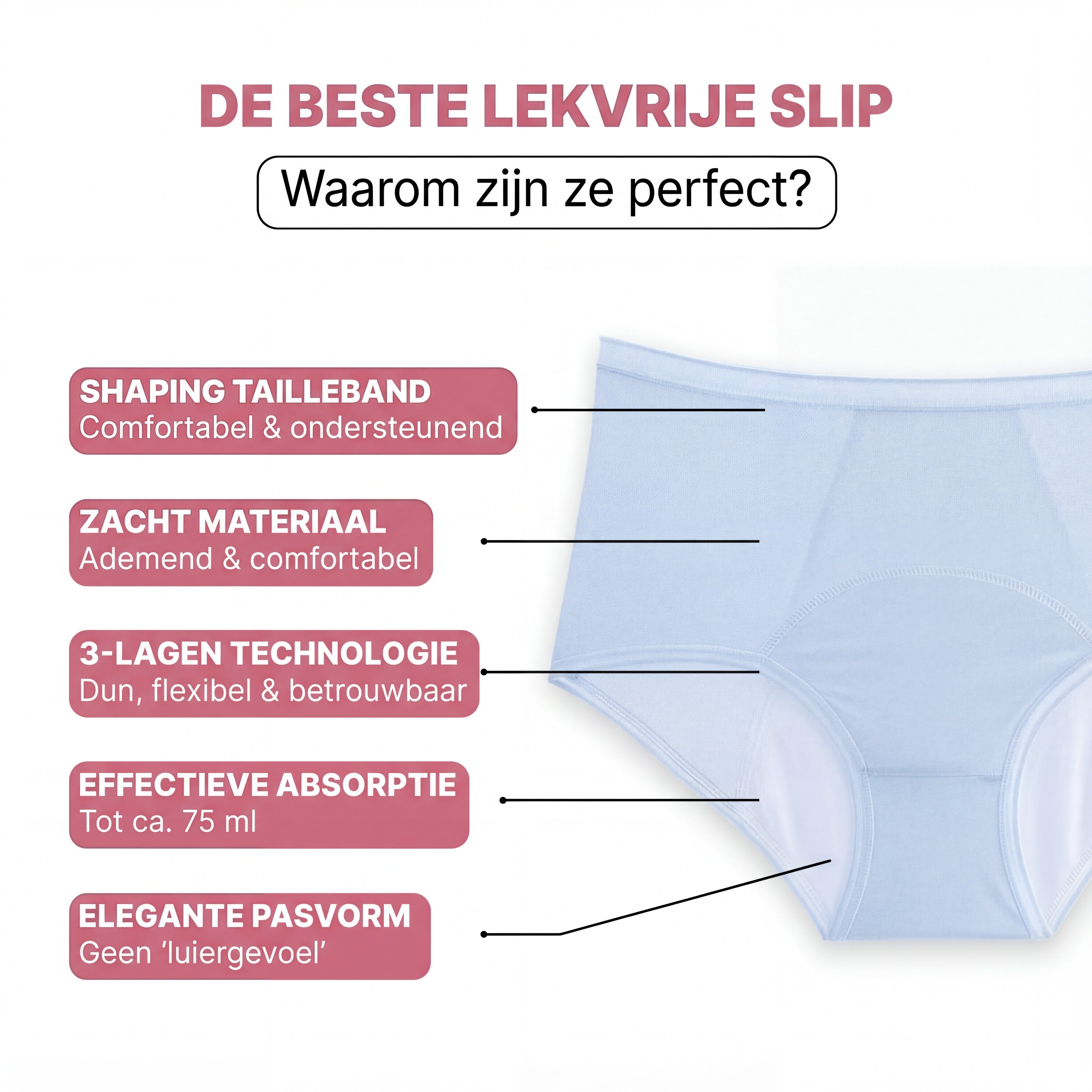 Marie - High Waist Lekvrije Slip