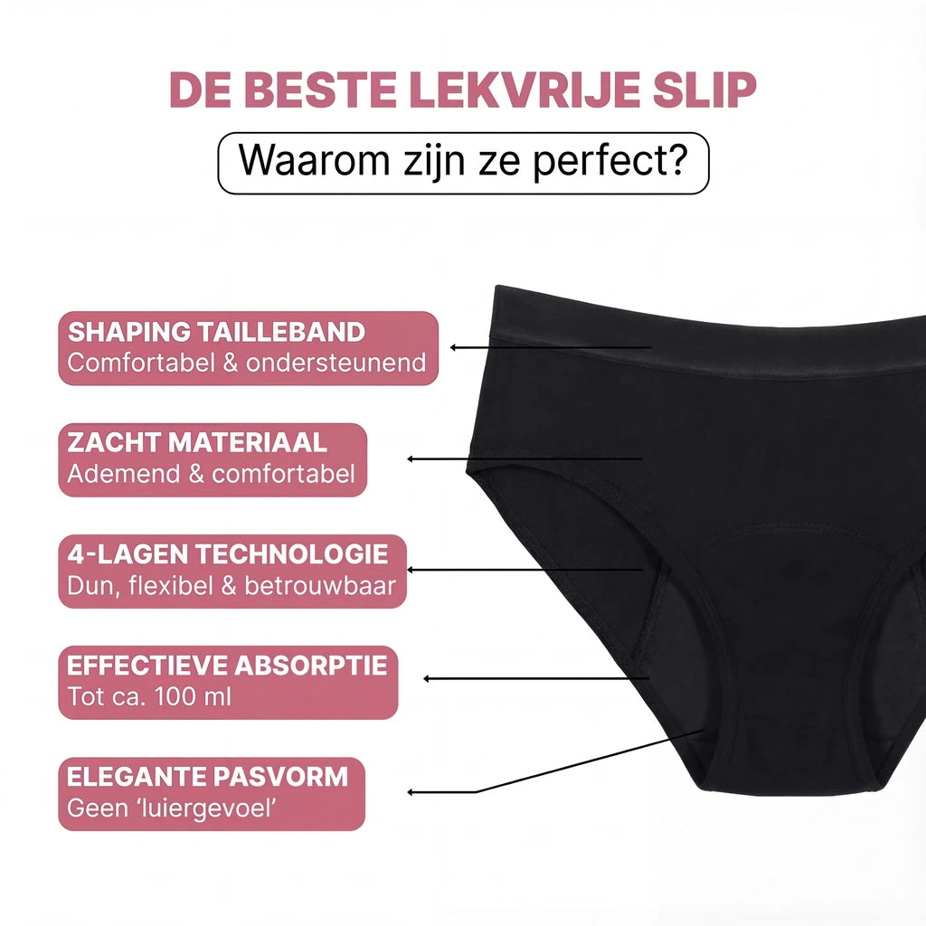 Lia - Mid Waist Lekvrije Slip