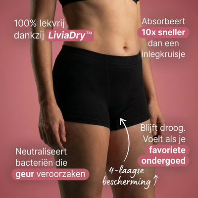 Livia & Juul's - Katoenen Lekvrije Boyshort (3+2 Gratis)